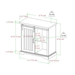 Tertia Grooved Sliding Barn Door Transitional Accent Cabinet - Saracina Home 4 Tertia Grooved Sliding Barn Door Transitional Accent Cabinet - Saracina Home -Saracina Home GUEST 00aea8cc 55a1 4244 853b 3616aab52ddb