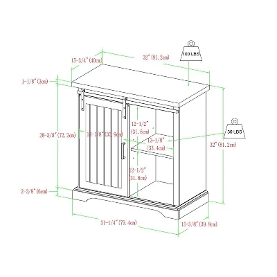 Tertia Grooved Sliding Barn Door Transitional Accent Cabinet - Saracina Home Tertia Grooved Sliding Barn Door Transitional Accent Cabinet - Saracina Home -Saracina Home GUEST 00aea8cc 55a1 4244 853b 3616aab52ddb