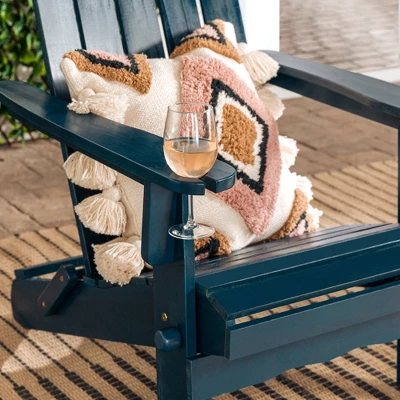 Genovia Transitional Acacia Wood Outdoor Adirondack Chair with Wine Holder - Saracina Home Genovia Transitional Acacia Wood Outdoor Adirondack Chair With Wine Holder - Saracina Home -Saracina Home GUEST 07ef12dd de93 4c5d 9e7a ebe7da2451be