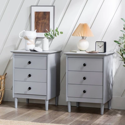 Stiva Classic Mid-Century Modern 3 Drawer Nightstand - Saracina Home Stiva Classic Mid-Century Modern 3 Drawer Nightstand - Saracina Home -Saracina Home GUEST 0a51f14f b9bf 47a0 8e12 cbb2bbdaa889