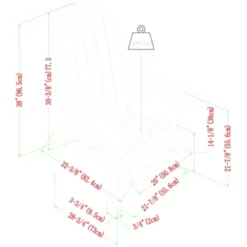 Genovia Transitional Acacia Wood Outdoor Adirondack Chair With Wine Holder - Saracina Home 15 Genovia Transitional Acacia Wood Outdoor Adirondack Chair With Wine Holder - Saracina Home -Saracina Home GUEST 0aef4d95 bfe2 4097 8093 beae1f8df5dc