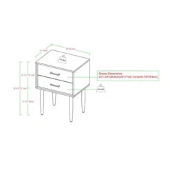 Ora Mid-Century Modern 2 Drawer Nightstand - Saracina Home -Saracina Home GUEST 0f2c4eed c328 4dce a1f5 9d198fc17d54