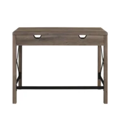 Sophie Modern Farmhouse X Frame Writing Desk With Cubbies Gray Wash - Saracina Home -Saracina Home GUEST 0f9d7a74 255c 456b 8f66 4217a01fc3e4