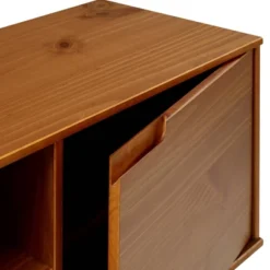 Solid Wood Mid-Century Modern TV Stand For TVs Up To 80" - Saracina Home -Saracina Home GUEST 1230d599 1ffc 49f5 88b2 9c14434896a7