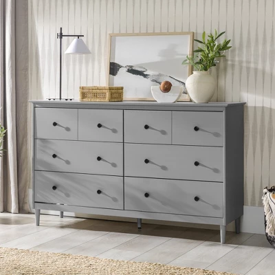 Stiva Classic Mid-Century Modern Horizontal 6 Drawer Dresser - Saracina Home Stiva Classic Mid-Century Modern Horizontal 6 Drawer Dresser - Saracina Home -Saracina Home GUEST 1552172c 8955 45f1 8875 f64c868752ab