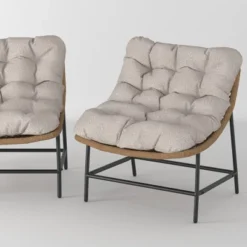 2pk Papasan Scoop Outdoor Patio Chair - Natural - Saracina Home 3 2pk Papasan Scoop Outdoor Patio Chair - Natural - Saracina Home -Saracina Home GUEST 18ea1553 1254 4430 a073 0b220be60076