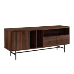 Modern Vinyl Record Player Storage TV Stand For TVs Up To 65" Dark Walnut - Saracina Home 2 Modern Vinyl Record Player Storage TV Stand For TVs Up To 65" Dark Walnut - Saracina Home -Saracina Home GUEST 1a24674e d0cf 41ee 928a b779b9d81afc
