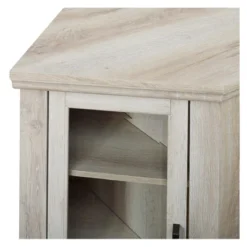 Glass Door Electric Fireplace Corner TV Stand For TVs Up To 50" - Saracina Home -Saracina Home GUEST 1b7e0d7a 4b29 4438 8704 0ca3c4d098bb