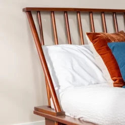 Boho Solid Wood Spindle Platform Bed - Saracina Home -Saracina Home GUEST 25c48dee c55c 4d11 acb3 98c5359f0380