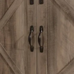 Clarabelle Double Sliding X Barn Door TV Stand For TVs Up To 80" - Saracina Home -Saracina Home GUEST 2a8bd33f 13ee 4c5c 9c85 ac9ebeedc992