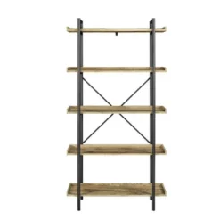 68" 5 Tray Shelf Urban Pipe X Back Bookshelf - Saracina Home -Saracina Home GUEST 2cbd23e1 fd4e 4f90 8501 19a0b1d03ecd