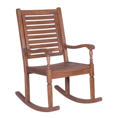 Bamberg Transitional Acacia Wood Outdoor Rocking Chair - Saracina Home Bamberg Transitional Acacia Wood Outdoor Rocking Chair - Saracina Home -Saracina Home GUEST 2e795786 b46d 44dc 95a6 20e883d6c601