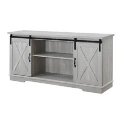 Modern Transitional Sliding Barndoor TV Stand For TVs Up To 65"- Saracina Home 19 Modern Transitional Sliding Barndoor TV Stand For TVs Up To 65"- Saracina Home -Saracina Home GUEST 31a34286 e5bc 4cdb 95bc c04f39622d58