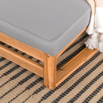 Galia 2pc Square Leg Acacia Wood Chair and Ottoman with Cushions - Brown - Saracina Home Galia 2pc Square Leg Acacia Wood Chair And Ottoman With Cushions - Brown - Saracina Home -Saracina Home GUEST 34f09a2c 5eb2 4765 8bf5 0e22052dcc27