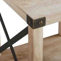 Set Of 2 Sophie Rustic Farmhouse X Frame Side Tables - Saracina Home -Saracina Home GUEST 384841a6 6457 4b3c 8b28 0bfc3c51f790