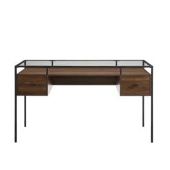 Lamvia Contemporary 2 Tier Glass Top Desk - Saracina Home -Saracina Home GUEST 3b3bf1ec 533f 40ff b8e9 31a732728310