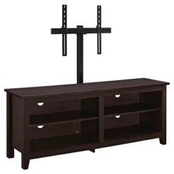 Farmhouse 4 Cubby Wood Open Storage With Mount TV Stand For TVs Up To 65" - Saracina Home -Saracina Home GUEST 3c750f66 3fa8 4d7c 91c3 96116a74ec8b