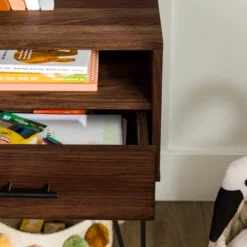 Amal Modern Single Drawer Hairpin Leg Nightstand - Saracina Home -Saracina Home GUEST 40c3e588 7762 4a1f ae19 3cbe68902f1e