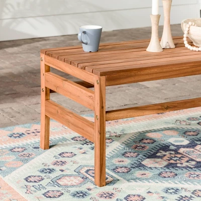 Outdoor Acacia Wood Slatted Coffee Table - Saracina Home Outdoor Acacia Wood Slatted Coffee Table - Saracina Home -Saracina Home GUEST 463b26e4 0c83 462c b332 f7f4d7ebe597
