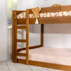 Twin Over Twin Indy Contemporary Solid Wood Bunk Bed - Saracina Home -Saracina Home GUEST 4a0f4a9c a98f 4d78 b813 b4f75faf1c25