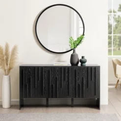 Modern Staggered Vertical Accent 3 Door Sideboard - Saracina Home -Saracina Home GUEST 4a313f97 6ec7 4067 bb0c b71e036f2dca