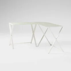 Modern Glass L Shaped Gaming Computer Desk White - Saracina Home -Saracina Home GUEST 4e11ada7 6b6a 44e5 ae2e 2e6e7b38b45e