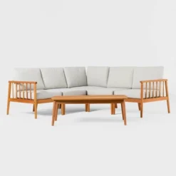 Saracina Home 6pc Modern Boho Outdoor Eucalyptus Spindle Sectional 10 Saracina Home 6pc Modern Boho Outdoor Eucalyptus Spindle Sectional -Saracina Home GUEST 50b85b0f ef35 42f9 9821 b9804b809312