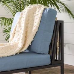 Outdoor Modern Modular Patio Side Chair Blue - Saracina Home 6 Outdoor Modern Modular Patio Side Chair Blue - Saracina Home -Saracina Home GUEST 53ce51f2 2985 4166 9744 dd38cb735116