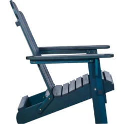 Genovia Transitional Acacia Wood Outdoor Adirondack Chair With Wine Holder - Saracina Home 5 Genovia Transitional Acacia Wood Outdoor Adirondack Chair With Wine Holder - Saracina Home -Saracina Home GUEST 582da842 404b 46f0 9201 99ee8062b399