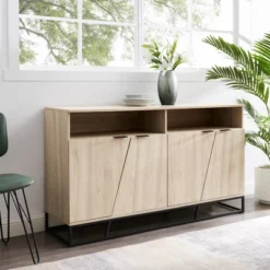 58" 4 Door Contemporary Storage Console Sideboard - Saracina Home 8 58" 4 Door Contemporary Storage Console Sideboard - Saracina Home -Saracina Home GUEST 58d41592 d3ac 41fc a629 65bde0316ec4
