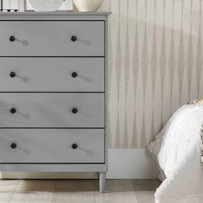Stiva Classic Mid-Century Modern Vertical 4 Drawer Dresser Gray - Saracina Home Stiva Classic Mid-Century Modern Vertical 4 Drawer Dresser Gray - Saracina Home -Saracina Home GUEST 5d1e1997 3b52 486e 8b94 12084fdeabe0
