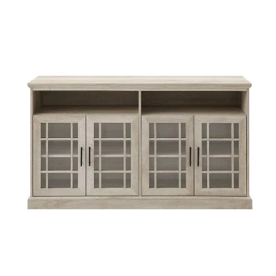 Transitional 4 Door Windowpane TV Stand for TVs up to 65" - Saracina Home Transitional 4 Door Windowpane TV Stand For TVs Up To 65" - Saracina Home -Saracina Home GUEST 5d64fa4a 7170 414b abad cc72d8ce7fd1