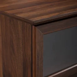 Modern Wood And Glass Door Console TV Stand For TVs Up To 65" - Saracina Home 4 Modern Wood And Glass Door Console TV Stand For TVs Up To 65" - Saracina Home -Saracina Home GUEST 6204f7b3 992e 4f82 a943 9efb977bf63a