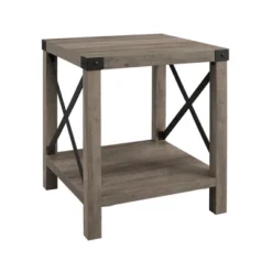 Sophie Rustic Industrial X Frame Side Table - Saracina Home -Saracina Home GUEST 62a6dec9 fa5b 4702 9a54 9992d1cdb652