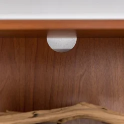 2 Door Mid-Century Modern Wood Storage TV Stand For TVs Up To 65" - Saracina Home -Saracina Home GUEST 64f7cffc 7bef 405b b8df 05665f854e60