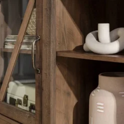 Clarabelle Transitional Glass Barn Door TV Stand For TVs Up To 65" - Saracina Home -Saracina Home GUEST 65ecb778 3586 4b9d 9b29 3a1cda65f0f4