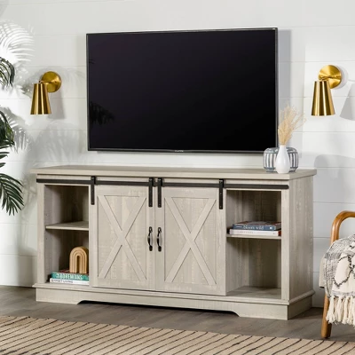 Modern Transitional Sliding Barndoor TV Stand for TVs up to 65"- Saracina Home Modern Transitional Sliding Barndoor TV Stand For TVs Up To 65"- Saracina Home -Saracina Home GUEST 66a6a422 9954 470f a633 9d08db5ee13b