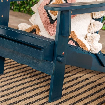 Genovia Transitional Acacia Wood Outdoor Adirondack Chair with Wine Holder - Saracina Home Genovia Transitional Acacia Wood Outdoor Adirondack Chair With Wine Holder - Saracina Home -Saracina Home GUEST 6cfd8133 dbb2 46d0 bd03 d839a587888a