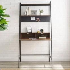 36" Writing Desk With Open Storage Ladder Bookshelf - Saracina Home -Saracina Home GUEST 746187fb a638 4f3a ae20 f3b4f74d4176