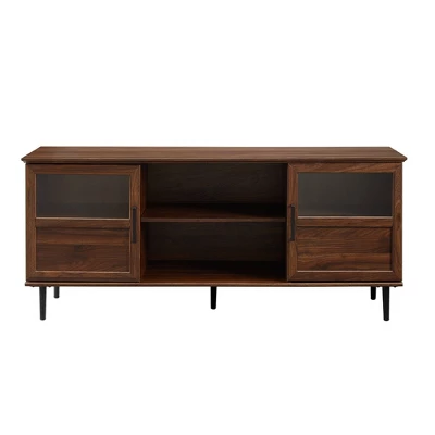 Modern Wood and Glass Door Console TV Stand for TVs up to 65" - Saracina Home Modern Wood And Glass Door Console TV Stand For TVs Up To 65" - Saracina Home -Saracina Home GUEST 74a0fd49 de74 4b41 8534 111ad3466049
