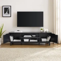 Modern Transitional 2 Door Storage TV Stand For TVs Up To 65" - Saracina Home -Saracina Home GUEST 786e7133 e5e6 4c21 88b8 ac73f45d6fa8