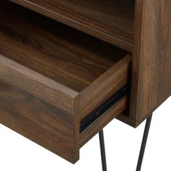 Amal Modern Single Drawer Hairpin Leg Nightstand - Saracina Home -Saracina Home GUEST 812661f9 1e05 4220 933c 5c2859d38ac4