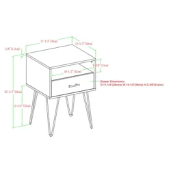 Amal Modern Single Drawer Hairpin Leg Nightstand - Saracina Home -Saracina Home GUEST 85221b46 3951 4966 a164 582c3efa59c9