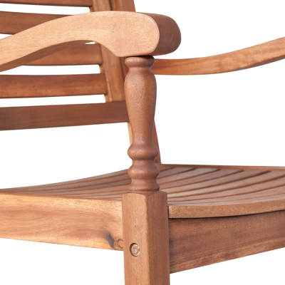 Bamberg Transitional Acacia Wood Outdoor Rocking Chair - Saracina Home Bamberg Transitional Acacia Wood Outdoor Rocking Chair - Saracina Home -Saracina Home GUEST 85868780 2eff 49a9 b873 0517668c0489