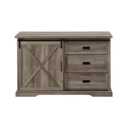 Orson Transitional Sliding X Barn Door Sideboard With 3 Drawers - Saracina Home -Saracina Home GUEST 88329e10 f9bf 47de 8572 0106e820275c