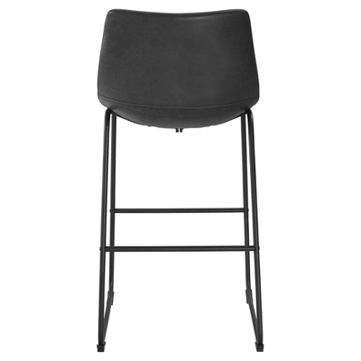 Set of 2 Laslo Modern Upholstered Faux Leather Barstools - Saracina Home Set Of 2 Laslo Modern Upholstered Faux Leather Barstools - Saracina Home -Saracina Home GUEST 8b01837c 9328 480c b086 cbf16464ce9b