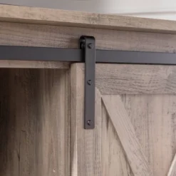 Robinson Rustic Transitional Sliding Barn Door Corner TV Stand For TVs Up To 58" - Saracina Home -Saracina Home GUEST 8b4ef3d8 ea72 4f7b a25c 0f243ac859b0