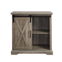 Tertia Industrial Accent Cabinet With Sliding X Barn Door - Saracina Home -Saracina Home GUEST 90ae8321 8453 41ff bc8b 20b43723ac4e