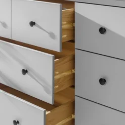 Stiva Classic Mid-Century Modern Horizontal 6 Drawer Dresser - Saracina Home 12 Stiva Classic Mid-Century Modern Horizontal 6 Drawer Dresser - Saracina Home -Saracina Home GUEST 91898bd5 b026 4577 881c aaf75dec2792