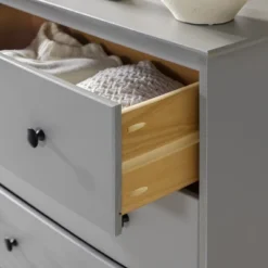 Stiva Classic Mid-Century Modern Vertical 4 Drawer Dresser Gray - Saracina Home 8 Stiva Classic Mid-Century Modern Vertical 4 Drawer Dresser Gray - Saracina Home -Saracina Home GUEST 945f99b7 1d31 4192 b9a7 95398042a0e2